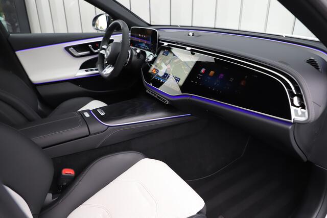 Mercedes-Benz E-KLASSE AMG 53 4MATIC+ | 612PK | Achterasbesturing | Hyperscreen | Head-up | Schaalstoelen | Burmester 4D | Sfeerverlichting | 2024.