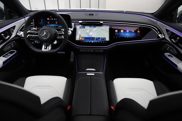 Mercedes-Benz E-KLASSE AMG 53 4MATIC+ | 612PK | Achterasbesturing | Hyperscreen | Head-up | Schaalstoelen | Burmester 4D | Sfeerverlichting | 2024.