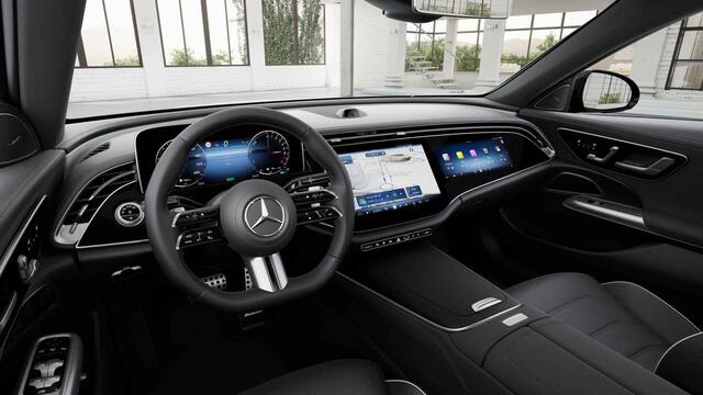 Mercedes-Benz E-KLASSE 300e Sport Edition | Night | Burmester | Rijassistentiepakket | Superscreen | Stoelverwarming/ventilatie | Sfeerverlichting | 360 camera |