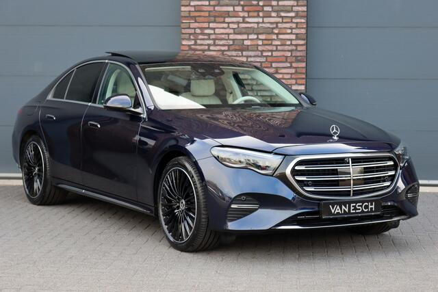 Mercedes-Benz E-KLASSE 400 e 4MATIC Exclusive Line | Hypercreen | Luchtvering | Achterasbesturing | Distronic+ | Massage | Stoelventilatie | 3D-Display | HUD | Vlakkenverwarming | Digital Light |
