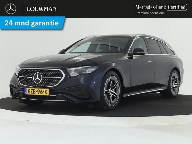 Mercedes-Benz E-estate 300 e AMG Plug-In Hybride | AMG Styling | Trekhaak | Digital light | Keyless go | Distronic | Keyless go | Memory Pakket voorsteoelen. Inclusief 24 maanden MB Certified garantie voor Europa.