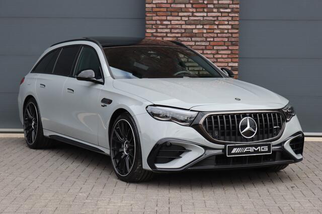 Mercedes-Benz E-estate AMG 53 4MATIC+ | 585pk | MBUX Hyperscreen | Achterasbesturing | Distronic | Memory | Burmester | Digital Light | Trekhaak | Surround Camera | Verwarmd Stuurwiel | AMG-Nightpakket | Augmented Reality |