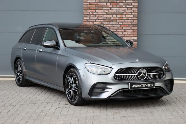 Mercedes-Benz E-estate 300 de Premium+ AMG Line | Distronic+ | Panoramadak | Burmester | Keyless Go | Rijassistentiepakket | Surround Camera | Leder |