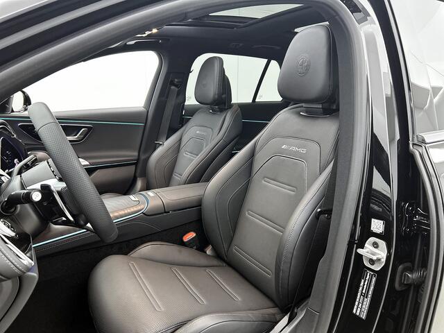 Mercedes-Benz E-estate AMG 53 4MATIC+ Night Edition | AMG DYNAMIC PLUS pakket | Multicontourstoelen voor | Trekhaak | Rijassistentiepakket Plus | 21 inch AMG velgen | Premium Plus pakket | Stoelverwarming achter | AIR BALANCE pakket | Warmtecomfort pakket |