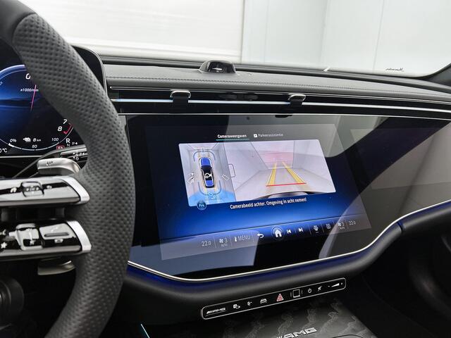 Mercedes-Benz E-estate AMG 53 4MATIC+ Night Edition | AMG DYNAMIC PLUS pakket | Multicontourstoelen voor | Trekhaak | Rijassistentiepakket Plus | 21 inch AMG velgen | Premium Plus pakket | Stoelverwarming achter | AIR BALANCE pakket | Warmtecomfort pakket |