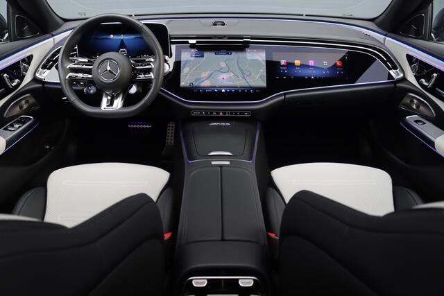 Mercedes-Benz E-estate AMG 53 4MATIC+ Premium+ | Hyperscreen | Achterasbesturing | Distronic | Zonweringspakket | Trekhaak | Verwarmd Stuurwiel | HUD | Burmester | 3D-Display |