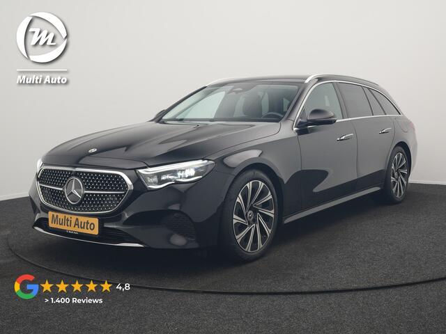 Mercedes-Benz E-estate 300 e Luxury Line Plug In Hybrid 313pk Dealer O.H PHEV | Luchtvering | Trekhaak af Fabriek | Lederen Comfortzetels Memory | Adaptive Cruise | Burmester 4D | Digital LED | 360 Camera | Keyless | Sfeerverlichting |