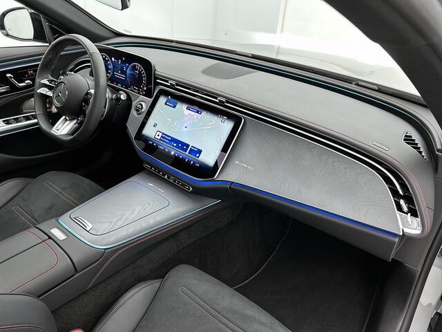 Mercedes-Benz E-estate Mercedes-AMG 53 4MATIC+ Night Pakket 1+2 | Panoramadak | 21 Inch AMG Velgen | Burmester® | Trekhaak | AMG Real Performance Sound. Inclusief 24 maanden MB Certified garantie voor Europa.