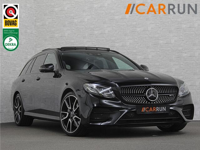 Mercedes-Benz E-estate 53 AMG 4MATIC | Luchtvering | Carbon | 360 View | Burmester | Panorama | Distronic+ | Memory | Multibeam-LED | Luchtvering | Leder | Widescreen | Trekhaak | Sfeerverlichting | Night-Pakket | 20'' | Carplay | Stoelverwarming |
