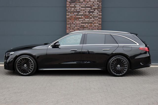 Mercedes-Benz E-estate 300 e AMG Line | Distronic | Trekhaak | Burmester | Stoelventilatie | Panoramadak | Digital Light | Surround Camera | Keyless Go | Zonnerollo's |