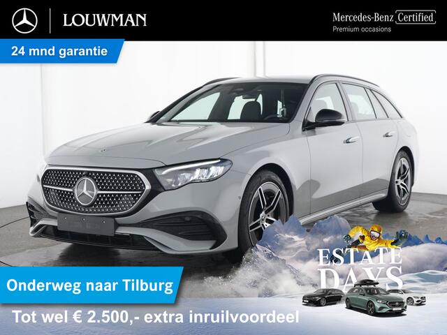 Mercedes-Benz E-estate 300 e AMG Plug-In Hybride Trekhaak AMG Line | Night Pakket | Ledkoplampen | Stoelverwarming voor | Distronic. Inclusief 24 maanden MB Certified garantie voor Europa.