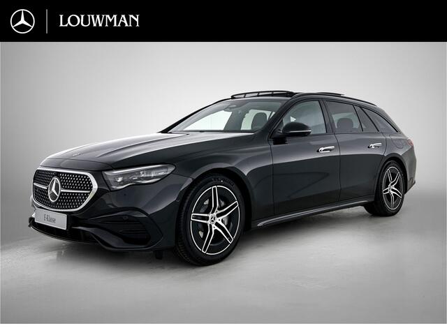 Mercedes-Benz E-estate 300 e Business Solution AMG | Premium pakket | Nightpakket | Trekhaak | Panoramaschuifdak | GUARD 360° | Burmester® 4D surround sound | 360° camera | Warmtewerend, donkergetint glas |