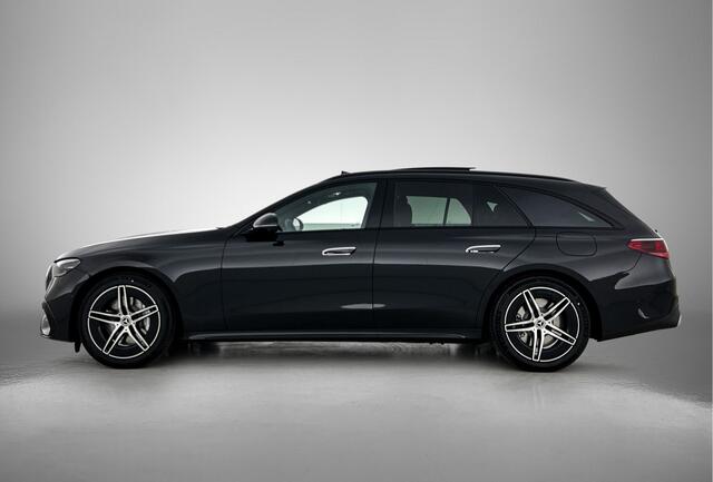Mercedes-Benz E-estate 300 e Business Solution AMG | Premium pakket | Nightpakket | Trekhaak | Panoramaschuifdak | GUARD 360° | Burmester® 4D surround sound | 360° camera | Warmtewerend, donkergetint glas |