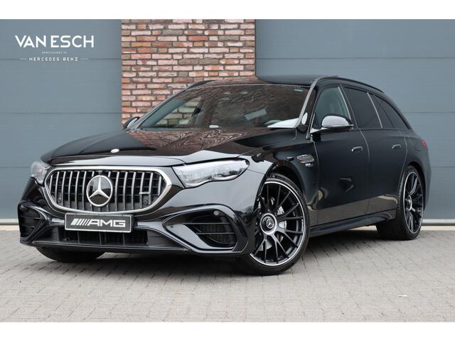 Mercedes-Benz E-estate AMG 53 4MATIC+ | 585pk | Hyperscreen | Achterasbesturing | Distronic+ | Stoelventilatie | Trekhaak | Panoramadak | Digital Light | Burmester | HUD | Verwarmd Stuurwiel |
