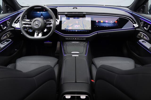 Mercedes-Benz E-estate AMG 53 4MATIC+ | 585pk | Hyperscreen | Achterasbesturing | Distronic+ | Stoelventilatie | Trekhaak | Panoramadak | Digital Light | Burmester | HUD | Verwarmd Stuurwiel |