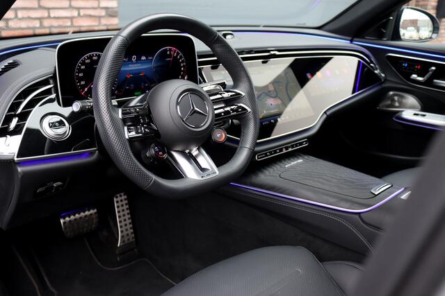Mercedes-Benz E-estate AMG 53 4MATIC+ | 585pk | Hyperscreen | Achterasbesturing | Distronic+ | Stoelventilatie | Trekhaak | Panoramadak | Digital Light | Burmester | HUD | Verwarmd Stuurwiel |