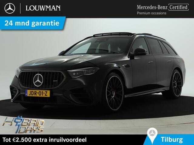 Mercedes-Benz E-estate Mercedes-AMG 53 4MATIC+ Hybride | AMG DYNAMIC PLUS Pakket | 21 Inch AMG Velgen | Panorama dak | AMG Driver's Package | Trekhaak | Burmester® | Inclusief 24 maanden MB Certified garantie voor Europa.