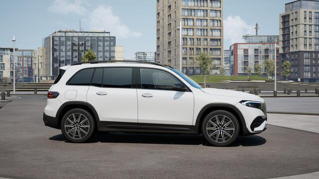 Mercedes-Benz EQB 250+ AMG Line LIMITED 71 kWh | Nightpakket | Parkeerpakket met achteruitrijcamera | KEYLESS-GO comfort pakket | Premium pakket | EASY PACK achterklep | Verwarmde stoelen vooraan | Dodehoekassistent |