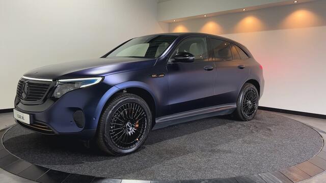Mercedes-Benz EQC 400 4MATIC Premium 80 kWh | paarse wrap | beige interieur | lichtmetalen velgen