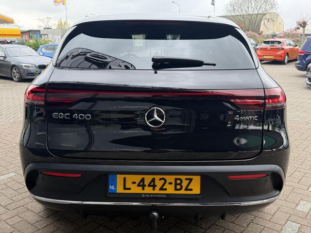 Mercedes-Benz EQC 400 4MATIC Premium Plus 80 kWh AMG LINE | BURMESTER | HEADUP DISPLAY DODEHOEK DETECTIE | NAVIGATIE | 360 CAMERA | PANORAMADAK | ADAPTIVE CRUISE CONTROL | PARKEERSENSOREN | ELE WEG KLAPBARE TREKHAAK | LED | APPLE CARPLAY | STOELVERWARMING |