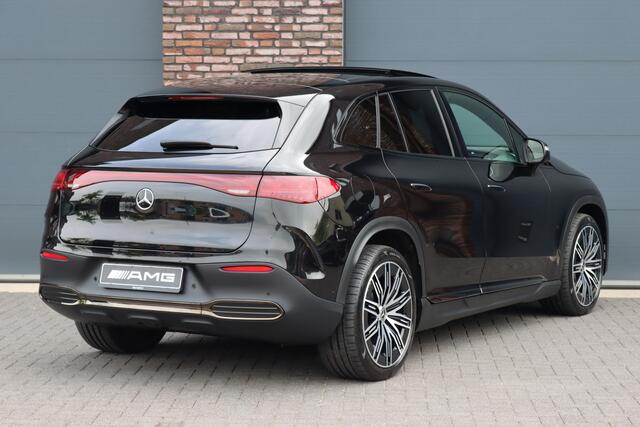 Mercedes-Benz EQE SUV 350 4MATIC AMG Line Premium+ 91 kWh | Luchtvering | Hyperscreen | Achterasbesturing | Distronic+ | Panoramadak | Burmester | Digital Light | Surround Camera | 22kW | Warmtepomp |