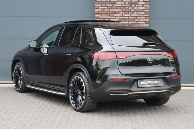 Mercedes-Benz EQE SUV 500 4MATIC AMG Line 91 kWh | Luchtvering | Hyperscreen | Achterasbesturing | Distronic+ | Massage | Nappa Leder | HUD | Stoelventilatie | Trekhaak | Memory | Verwarmd Stuurwiel |