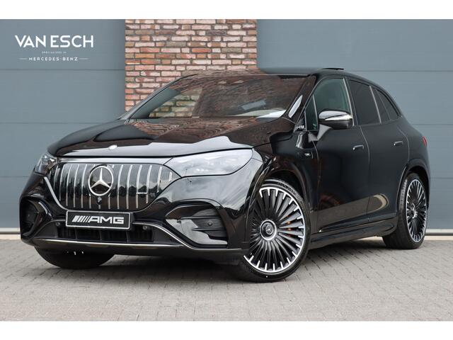 Mercedes-Benz EQE SUV AMG 43 4MATIC Premium+ 91 kWh | Keramisch | Achterasbesturing | Hypescreen | Luchtvering | Distronic+ | Stoelventilatie | Nappa Leder | Burmester | HUD | Verwarmd Stuurwiel |