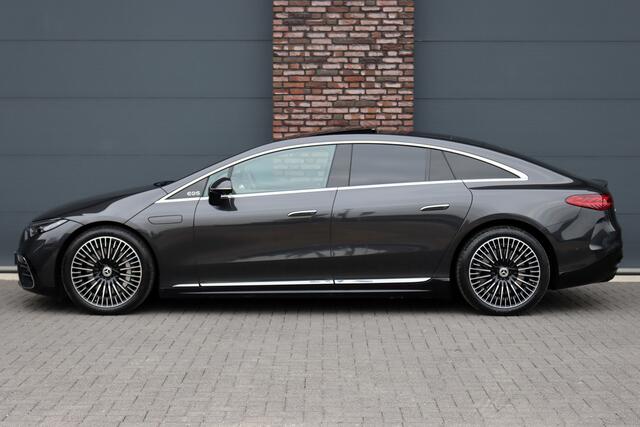 Mercedes-Benz EQS 450+ AMG Line 108 kWh | ex. BTW ¤55.500,- | Hyperscreen | Achterasbesturing | Airmatic | Distronic+ | Massage | Burmester | Digital Light | HUD | Stoelventilatie | Verwarmd Stuurwiel |