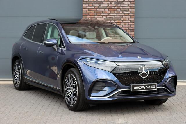 Mercedes-Benz EQS SUV 450+ AMG Line 118 kWh | Luchtvering | Hyperscreen | Achterasbesturing | Massage | Stoelventilatie | Distronic+ | Burmester | Augmented Reality HUD | Digital Light | Surround Camera |