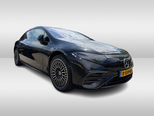 Mercedes-Benz EQS 450+ AMG Line 108 kWh / Achterasbesturing / Panoramadak / Head-up / 360Camera / Luchtvering / Burmester / 20'' / Stoelventilatie / Stoel+Stuurverwarming / Dodehoek / DAB / ACC