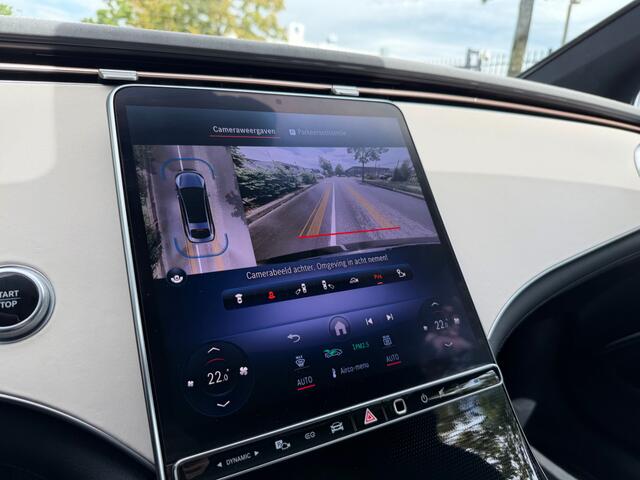 Mercedes-Benz EQS 450+ AMG Line 108 kWh / Achterasbesturing / Panoramadak / Head-up / 360Camera / Luchtvering / Burmester / 20'' / Stoelventilatie / Stoel+Stuurverwarming / Dodehoek / DAB / ACC