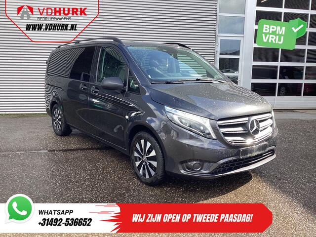 Mercedes-Benz EVITO TOURER L2 90 kWh 370 km WLTP LED/ Snellader/ 2x Schuifdeur/ 8 pers./ Leder/ Adapt.Cruise/ Standkachel/ Stoelverw./ Carplay/ Navi/ Climate/ Camera/ PDC/ LMV