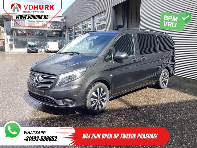 Mercedes-Benz EVITO TOURER L2 90 kWh 370 km WLTP LED/ Snellader/ 2x Schuifdeur/ 8 pers./ Leder/ Adapt.Cruise/ Standkachel/ Stoelverw./ Carplay/ Navi/ Climate/ Camera/ PDC/ LMV