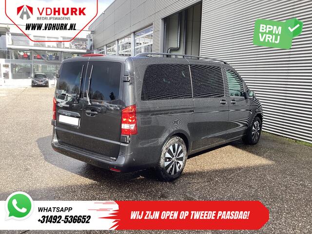 Mercedes-Benz EVITO TOURER L2 90 kWh 370 km WLTP LED/ Snellader/ 2x Schuifdeur/ 8 pers./ Leder/ Adapt.Cruise/ Standkachel/ Stoelverw./ Carplay/ Navi/ Climate/ Camera/ PDC/ LMV