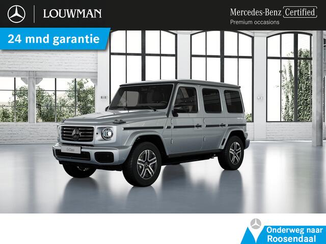 Mercedes-Benz G-KLASSE 580 Nightpakket met EQ-Technologie 116 kWh | Schuifdak | Burmester® | 360° Camera | Distronic | Sfeerverlichting | Car Play | Inclusief 24 maanden Mercedes-Benz Certified garantie voor Europa.