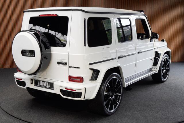 Mercedes-Benz G-KLASSE Brabus 800 Massage Burmester PTS 360° Camera Leer Navi Stoelventilatie Stoelverwarming voor en achter Climate voor & achter Memory seats Distronic Plus Elektr. bedienb. schuif-/ kanteldak PTS LM velgen