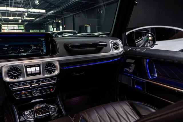 Mercedes-Benz G-KLASSE 63 Panodak Carbon Burmester Leer 360 PTS Open dak Navi Memory Stoelventilatie Stoelverwarming Climate NL auto