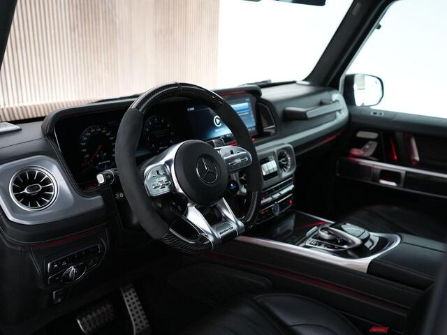 Mercedes-Benz G-KLASSE 63 AMG |carbon int.|Burmester|panorama|memory|stoelverwarming & verkoeling|night pakket|diamond stitch|dodehoek|360°|sportuitlaat|