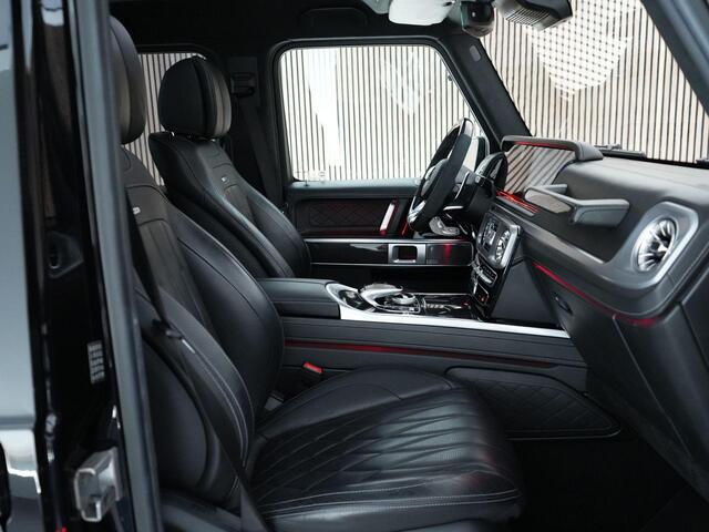 Mercedes-Benz G-KLASSE 63 AMG |carbon int.|Burmester|panorama|memory|stoelverwarming & verkoeling|night pakket|diamond stitch|dodehoek|360°|sportuitlaat|