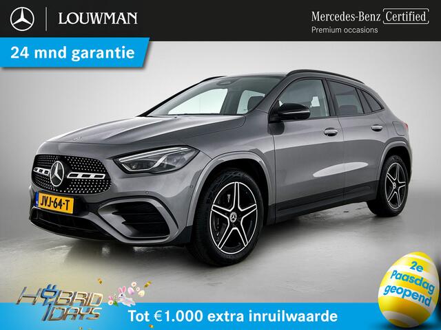 Mercedes-Benz GLA-KLASSE 250 e AMG Nightpakket Plug-In Hybride | 360°-camera | Dode Hoek Ass | Stoel en Stuurverwarming | Sfeerverlichting | Car Play | Inclusief 24 maanden Mercedes-Benz Certified garantie voor Europa.