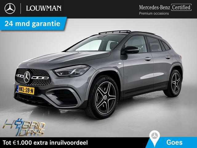 Mercedes-Benz GLA-KLASSE 250 e Star Edition AMG Line LIMITED | Dodehoek detector | Panoramadak | Elektrisch bedienbare achterklep | Elektrisch verstelbare voorstoelen | Inclusief 24 maanden Mercedes-Benz Certified garantie voor Europa.
