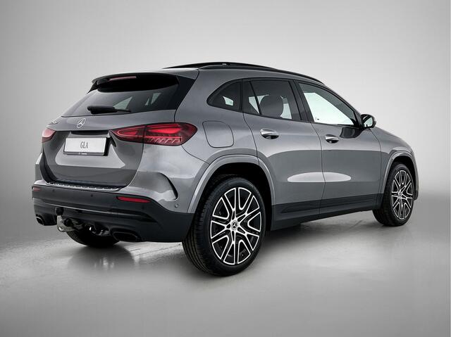 Mercedes-Benz GLA-KLASSE 250 e Business Solution AMG | Premium Plus | Nightpakket | GUARD 360 ° Plus | Burmester Surround Sound | Trekhaak | Panoramaschuifdak | 360° camera | Panoramaschuifdak | MULTIBEAM LED |