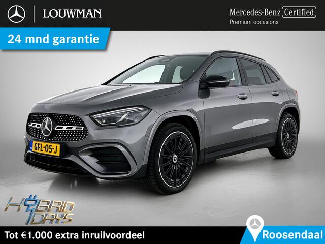 Mercedes-Benz GLA-KLASSE 250 e Star Edition AMG Line Plus | Pepper Red Leder | Panoramadak | Trekhaak | Distronic | Burmester® | Memory | Inclusief 24 maanden Mercedes-Benz Certified garantie voor Europa.