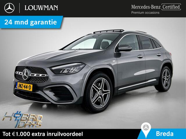 Mercedes-Benz GLA-KLASSE 250 e AMG Plug-In Hybride | Panoramadak | Achteruitrijcamera | Dodehoekassistent | Sfeerverlichting | Inclusief 24 maanden Mercedes-Benz Certified garantie voor Europa.