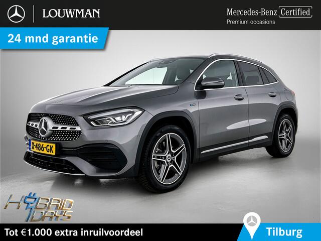 Mercedes-Benz GLA-KLASSE 250 e Business AMG Plug-In Hybride 5 spaaks lichtmetalen velgen | MBUX wide screen| Navigatie | elect bed. voorstoelen met memory | Trekhaak | parking support met camera | Inclusief 24 maanden Mercedes-Benz Certified garantie voor Europa.