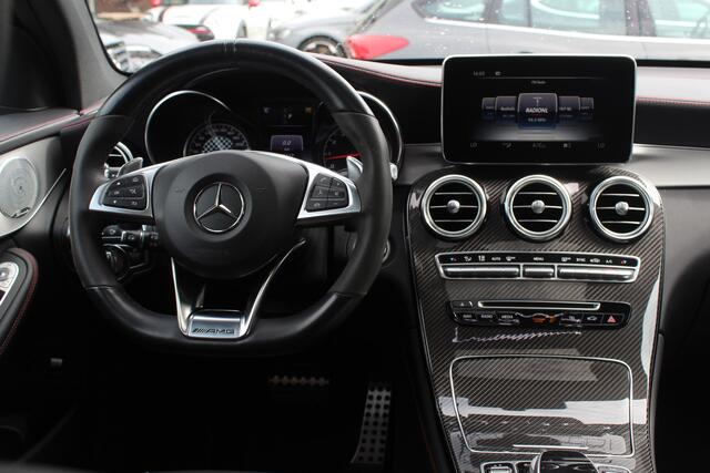 Mercedes-Benz GLC-KLASSE Coupé AMG 43 4MATIC / Schuifdak / 360Camera / Head-up / Burmester / Carbon intr. / 21'' / Memory seats / Keyless / Treeplanken / LED / Dodehoek / DAB / Stoelverwarming / ACC