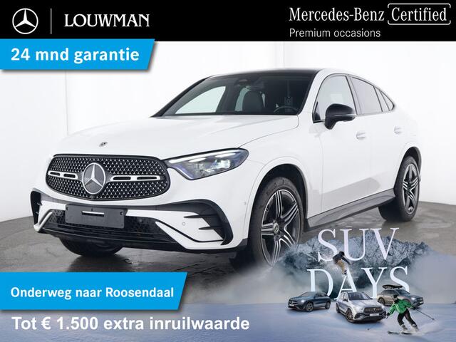 Mercedes-Benz GLC-KLASSE Coupé 300 e 4MATIC AMG Plug-In Hybride AMG Line | Night Pakket | Trekhaak | Panorama Schuif-Kanteldak | Alarm Klasse 3 | Digital Licht. Inclusief 24 maanden MB Certified garantie voor Europa.
