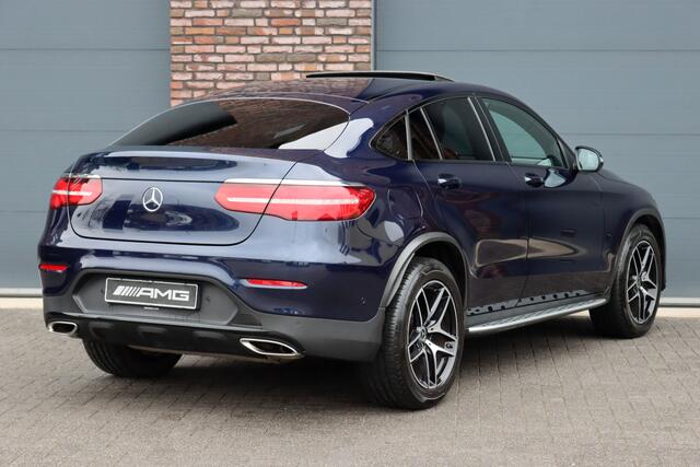Mercedes-Benz GLC-KLASSE Coupé 250 4MATIC AMG Line | Schuifdak | Dodehoekassistent | Nightpakket | Stoelverwarming | Camera | Zitcomfortpakket | Navigatie | Cruise Control | High Perf. LED |