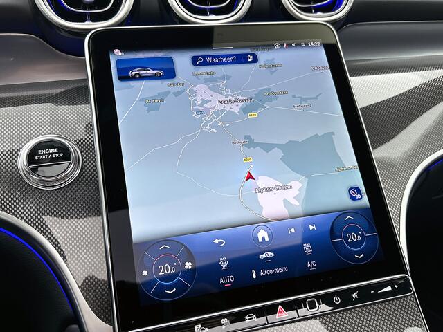 Mercedes-Benz GLC-KLASSE 300e 4MATIC Sport Edition | Premium | Winterpakket | Nightpakket | Trekhaak | Stoelventilatie/- verwarming | Treeplanken | Spoiler | Panoramaschuifdak | 360°-camera | Augmented Reality navigatie |