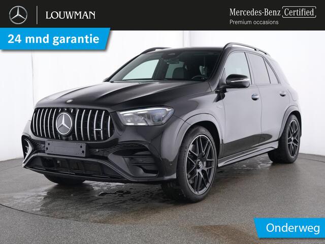 Mercedes-Benz GLE-KLASSE AMG 53 Hybrid 4MATIC+ Trekhaak | Panorama Schuif-Kanteldak | Burmester® | 22 Inch AMG Velgen | Distronic | Memory Voorstoelen | 360°-Camera. Inclusief 24 maanden MB Certified garantie voor Europa.